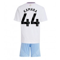 Maglia Calcio Aston Villa Boubacar Kamara #44 Seconda Divisa Bambino 2024-25 Manica Corta (+ pantaloncini)